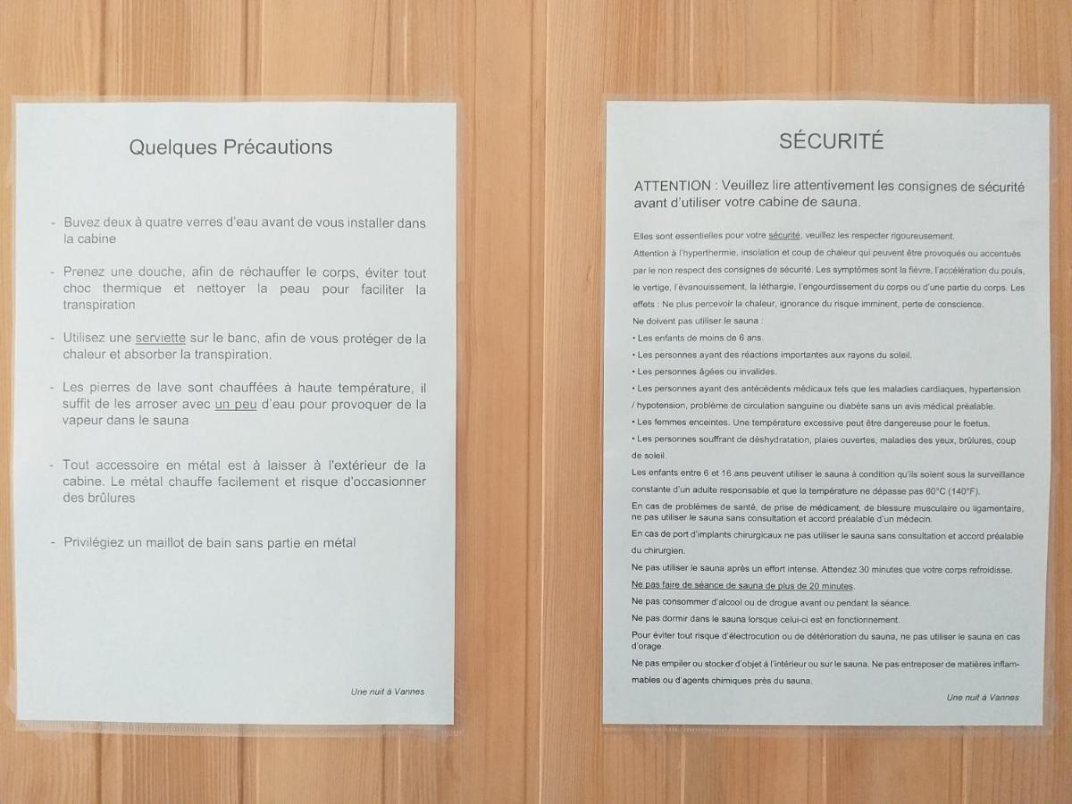 Centre Ville A Pied Appt Avec Sauna, Linge, Wifi, Stationnement Gratuit ヴァンヌ 部屋 写真